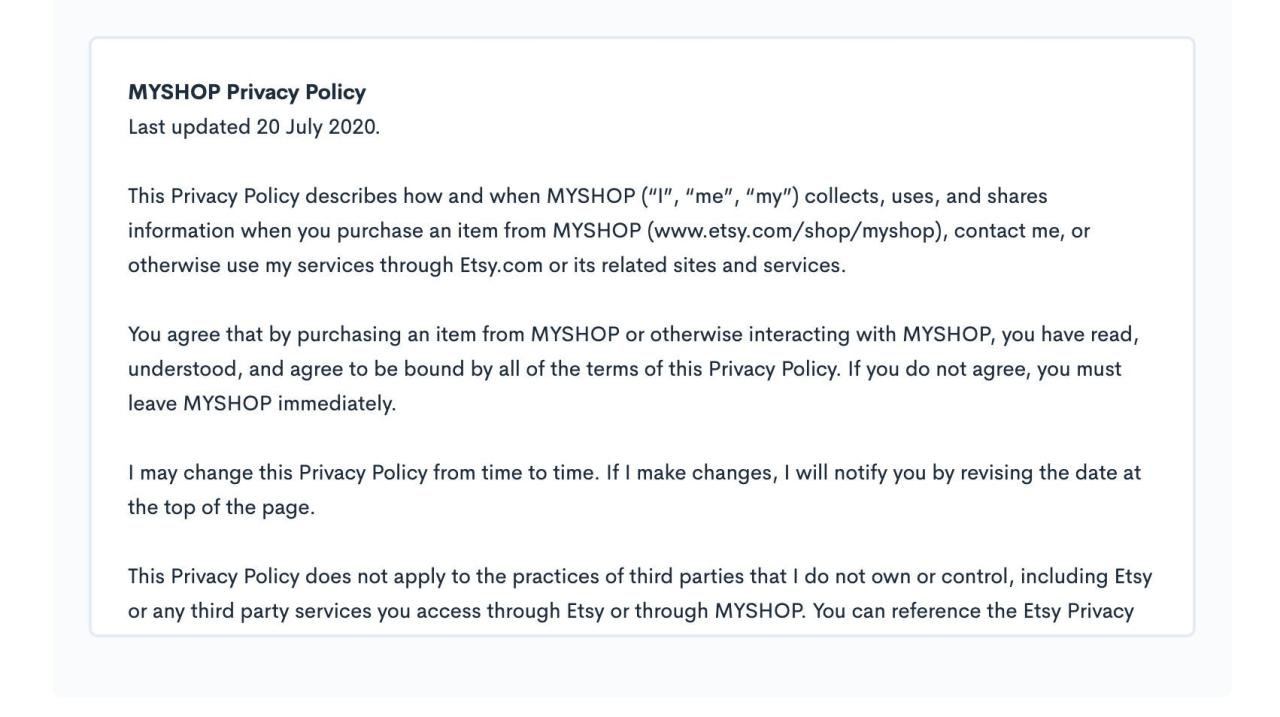 Etsy intellectual property infringement