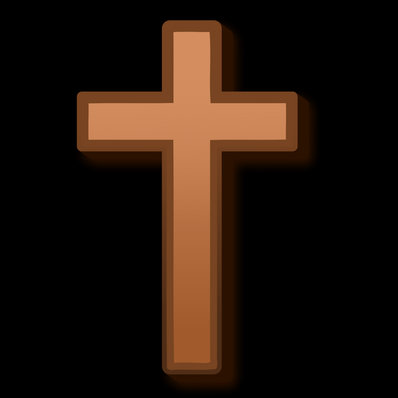 Clipart - Brown Cross