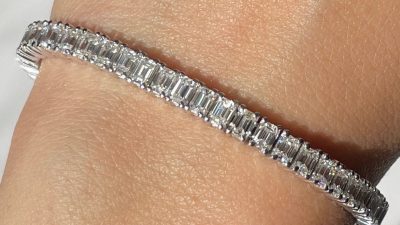 Diamond tennis gold bracelet yellow 14k 5ct genuine superjeweler appraisal