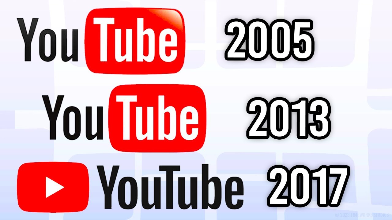 ALL YouTube Logos In ORDER! (2005 - Today!) - YouTube